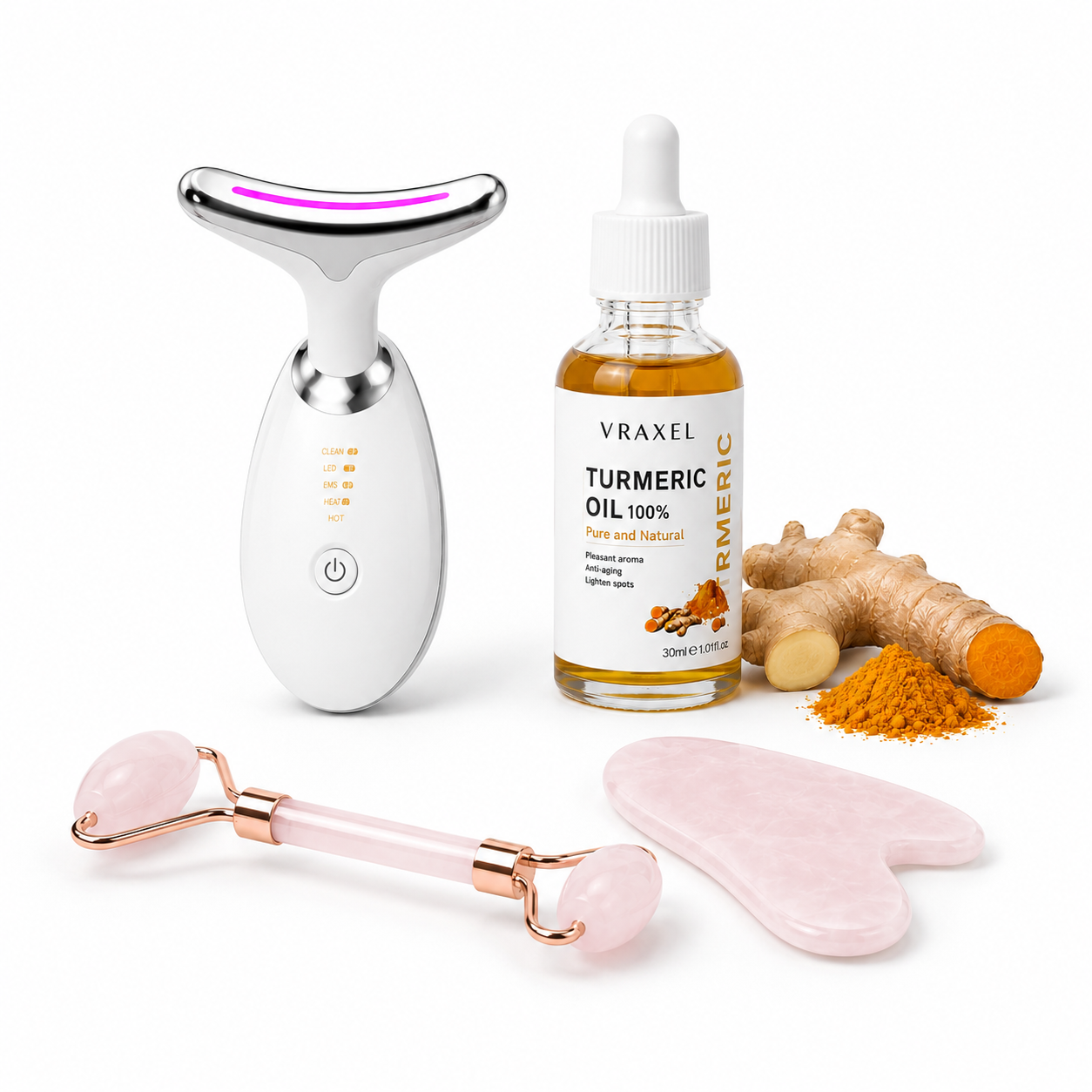 VRAXEL™️ LED Thermal Neck Lifting Massager Set